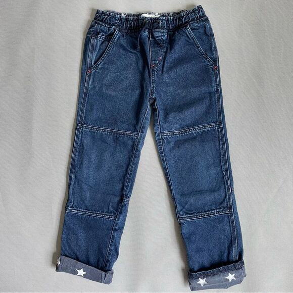 Mini Boden Star Fabric Lined Denim Pull-on Jeans Kids Size 9Y - Picture 1 of 7